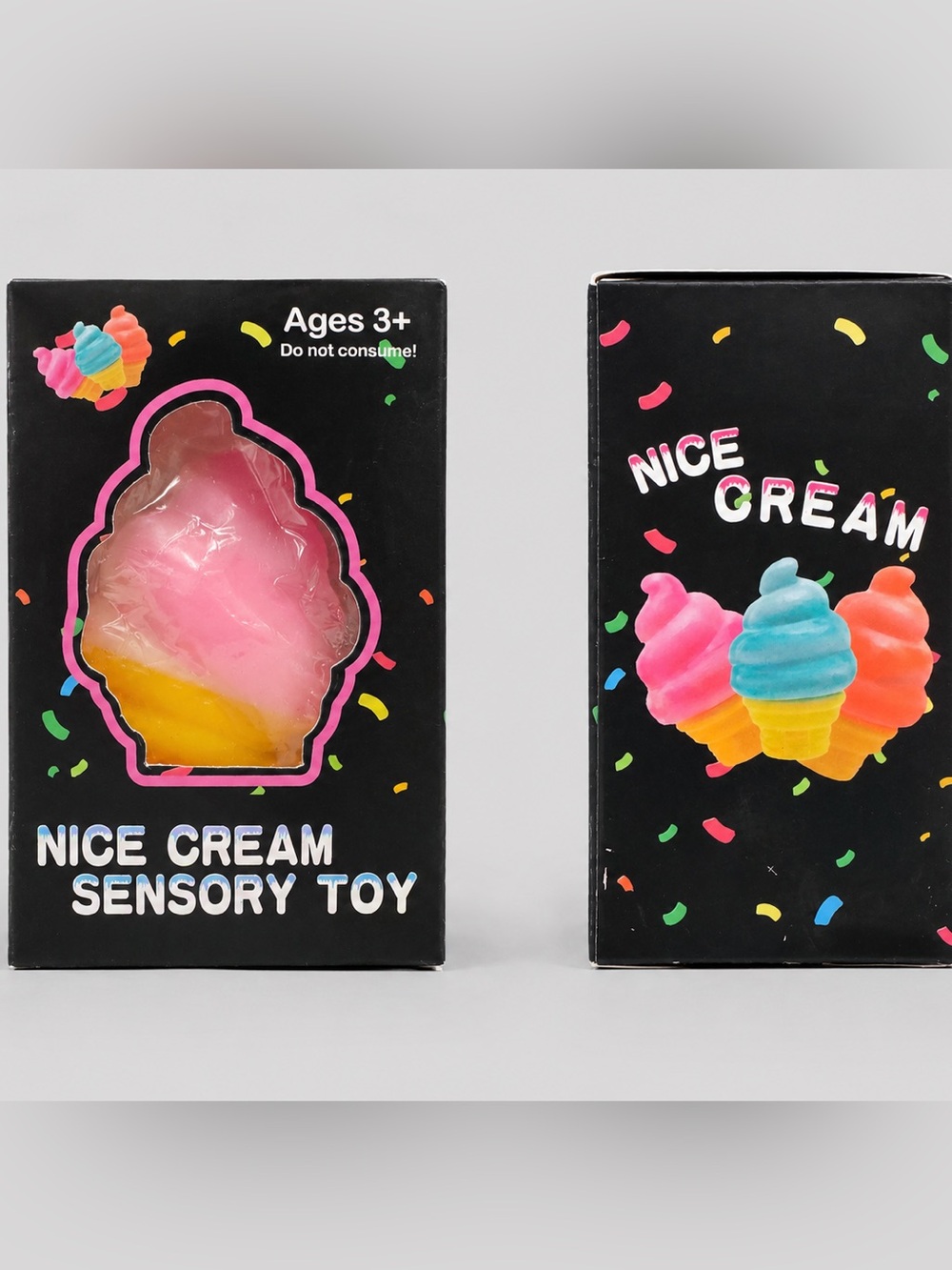 Pink Ice Cream Sensory Toy Squishy – Slow Rise Stress Relief Fidget Toy for Kids